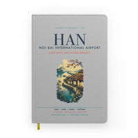 Thumbnail for Noi Bai International Airport Hanoi (HAN) design on light gray notebook