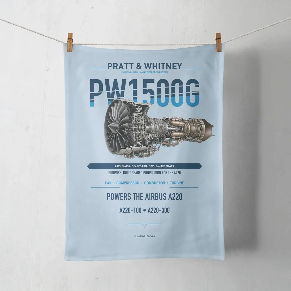 PW1500G design on light blue towel