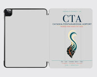 Thumbnail for Catania-Fontanarossa Airport (CTA) design on light gray ipad tablet case