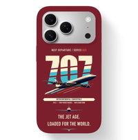 Thumbnail for Boeing 707-320C design on dark red magsafe iphone case