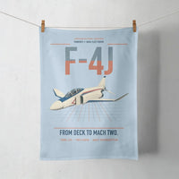 Thumbnail for F-4J Phantom II design on light blue towel