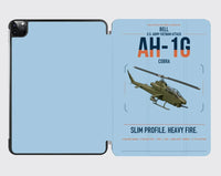 Thumbnail for Bell AH-1G Cobra design on light blue ipad tablet case