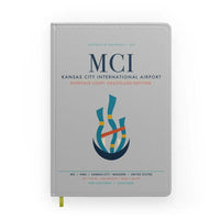 Thumbnail for Kansas City International Airport (MCI) design on light gray notebook