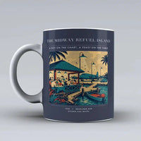 Thumbnail for VINTAGE G4309 - The Midway Refuel Island - Ceramic Mug design on darkblue