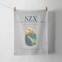 Thumbnail for Shenzhen Bao'an International Airport (SZX) design on light gray towel