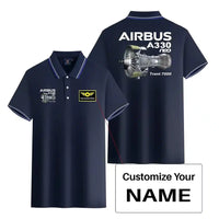 Thumbnail for Customisable Airbus A330 Polo Shirt - view 5