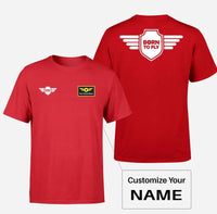 Thumbnail for Customisable Born to Fly T-Shirt - view 5