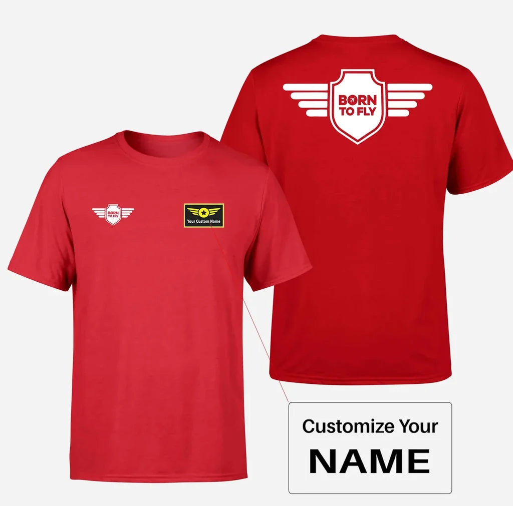 Customisable Born to Fly T-Shirt - view 5