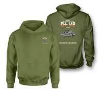 Thumbnail for Sikorsky CH-148 Cyclone design on green army double-side hoodie, double-side print