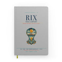 Thumbnail for Riga Airport (RIX) design on light gray notebook