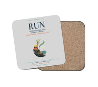 Thumbnail for La Réunion Roland Garros Airport (RUN) design on light gray 1 piece coaster