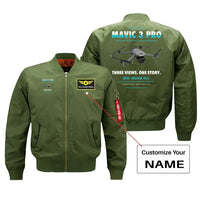 Thumbnail for DJI Mavic 3 Pro design on green bomber with custom name badge