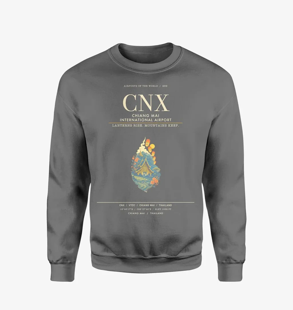 Chiang Mai International Airport CNX Sweatshirt - Gray
