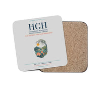 Thumbnail for Hangzhou Xiaoshan International Airport (HGH) design on light gray 1 piece coaster