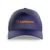 Thumbnail for Lufthansa Airlines logo printed on dark blue cap