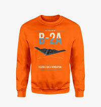 Thumbnail for B-2A Spirit design on orange sweatshirt