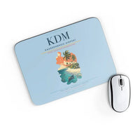 Thumbnail for Kaadedhdhoo Airport (KDM) design on light blue rectangle mouse pad