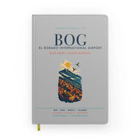 Thumbnail for Bogota El Dorado International Airport (BOG) design on light gray notebook