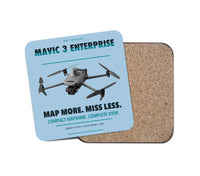 Thumbnail for DJI Mavic 3 Enterprise design on light blue 1 piece coaster