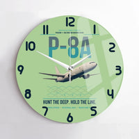 Thumbnail for P-8A Poseidon design on light green no frame wall clock