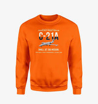Thumbnail for C-21A Learjet Small Jet Big Mission design on orange sweatshirt