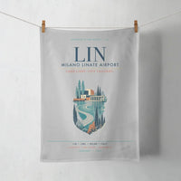 Thumbnail for Milano Linate Airport (LIN) design on light gray towel
