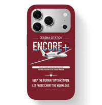 Thumbnail for Cessna Citation Encore+ design on dark red magsafe iphone case, for iPhone 17 Pro