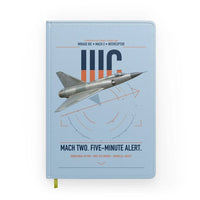 Thumbnail for Dassault Mirage IIIC design on light blue notebook