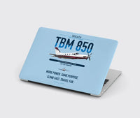 Thumbnail for Socata TBM 850 design on light blue MacBook case