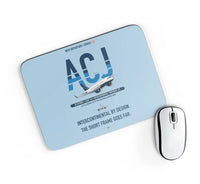 Thumbnail for Airbus ACJ319neo design on light blue rectangle mouse pad