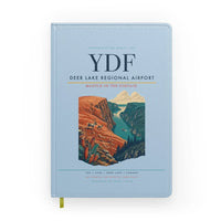 Thumbnail for Deer Lake Regional Airport (YDF) design on light blue notebook