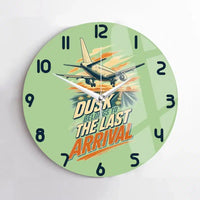 Thumbnail for Dusk Belongs To The Last Arrival design on light green no frame wall clock