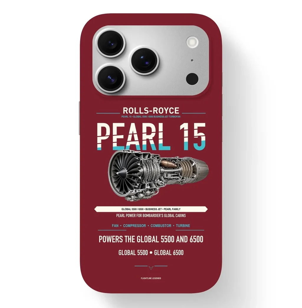 PEARL 15 Case design on dark red iphone case