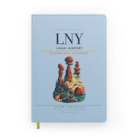 Thumbnail for Lanai Airport (LNY) design on light blue notebook