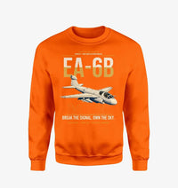 Thumbnail for EA-6B Prowler design on orange sweatshirt