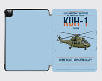 Thumbnail for Korea Aerospace Industries KUH-1 Surion design on light blue ipad tablet case