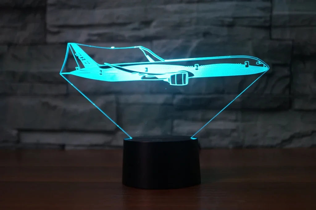 Customisable Boeing 787 3D Lamp - view 6
