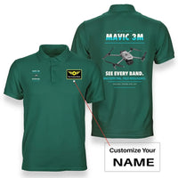 Thumbnail for DJI Mavic 3 Multispectral design on green polo with custom name badge