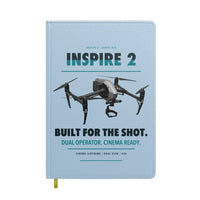 Thumbnail for DJI Inspire 2 design on light blue notebook