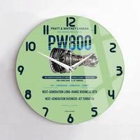 Thumbnail for PW800 design on light green no frame wall clock