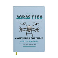 Thumbnail for DJI Agras T100 design on light blue notebook