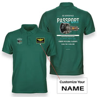 Thumbnail for PASSPORT design on green polo with custom name badge