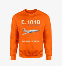 Thumbnail for F-101B Voodoo design on orange sweatshirt