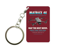 Thumbnail for DJI Matrice 4E Key Chain design on dark red key chain