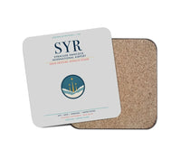 Thumbnail for Syracuse Hancock International Airport (SYR) design on light gray 1 piece coaster