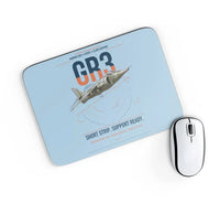 Thumbnail for Hawker Siddeley Harrier GR3 design on light blue rectangle mouse pad