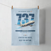 Thumbnail for Boeing 737-400 Classic design on light blue towel