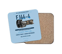 Thumbnail for FJ44-4 design on light blue 1 piece coaster