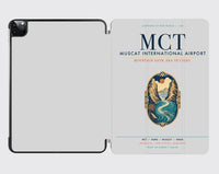 Thumbnail for Muscat International Airport (MCT) design on light gray ipad tablet case
