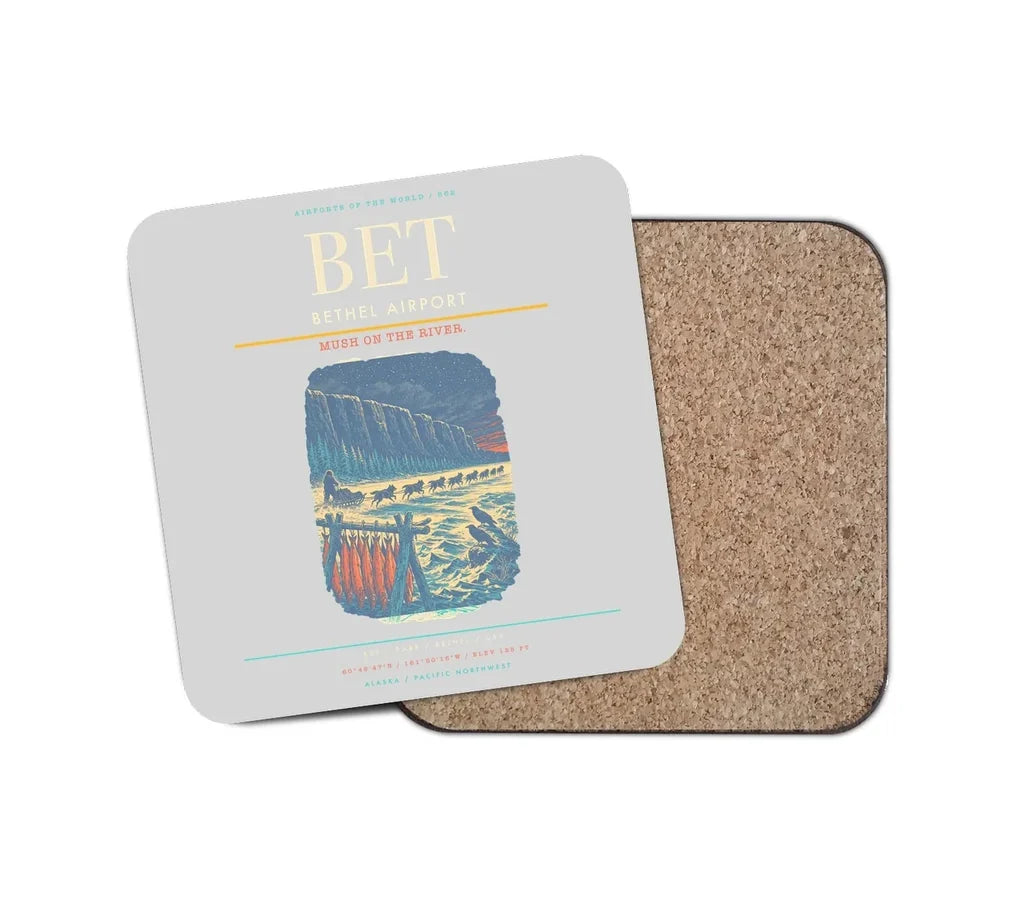 Bethel Airport BET Coaster 1-Piece - Light Gray